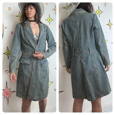John Galliano 2000s Gazette and Floral Print Trench | Backroom