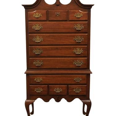 LINK TAYLOR Solid Cherry Traditional Style 36" Pediment Highboy Chest 8712 