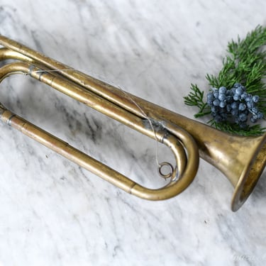 Vintage Brass Bugle 