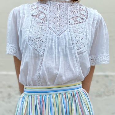 Stolen Kisses White Edwardian Blouse