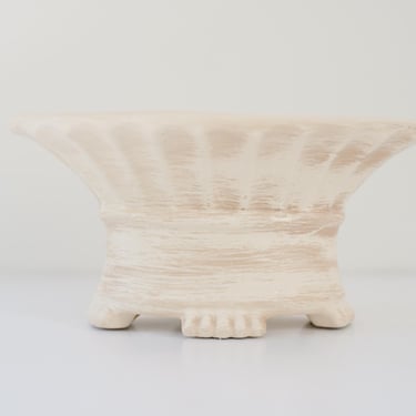 Cream Vintage Footed Planter 