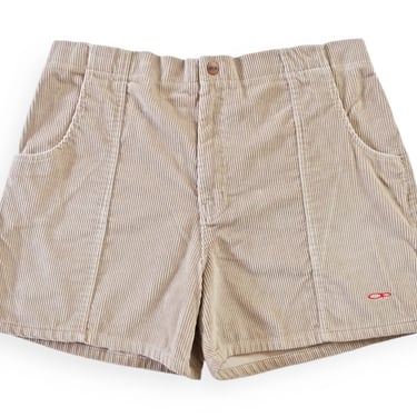 vintage OP shorts / corduroy shorts / 1990s Ocean Pacific OP tan corduroy shorts XL 