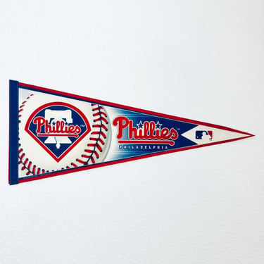 Vintage 12x30 Philadelphia Phillies Baseball Pennant, Phillies Fan, Phillies Baseball Decor, MLB 