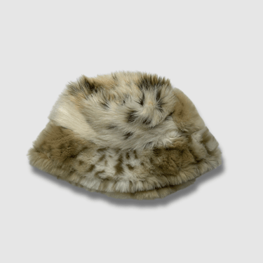 Preloved faux fur bucket hat