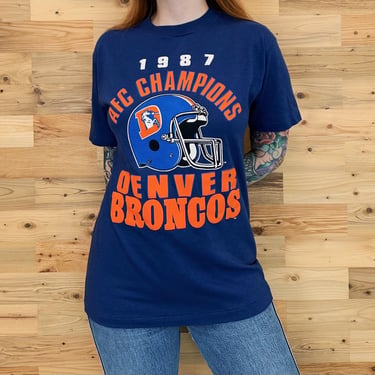 Denver Broncos Vintage NFL Football Team Tee Shirt T-Shirt 