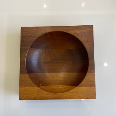 Mid Century Modern Ombré Wood Catchall