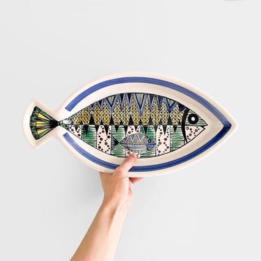 JIE Gantofta Janssons Frestelse Fish Ceramic Casserole Serving Dish by Anita Nylund Made in Sweden Swedish Scandinavian 