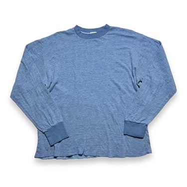 Vintage DUOFOLD Cotton Undershirt ~ XL ~ Long John ~ Henley / Sweatshirt ~ Two Layer Fabric ~ Base 