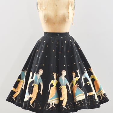 Reserved... 50s Novelty Panel Skirt