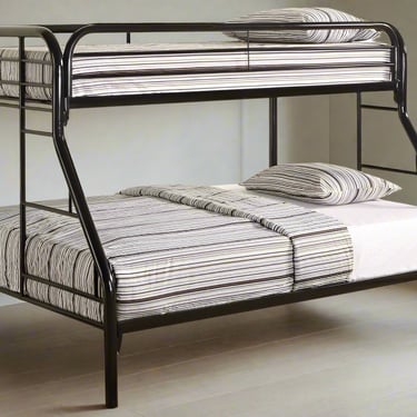 Morgan Black Twin Over Full Metal Bunk Bed FFE258-66