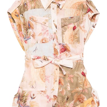 Zimmermann Women Ascension Cuffed Romper