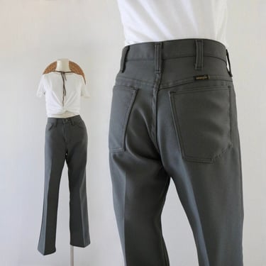 dark olive wrangler trousers - 29 - vintage 90s unisex mens womens western cowboy cowgirl pants wrangler 