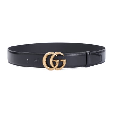 Gucci Men Gucci Gg Leather Belt