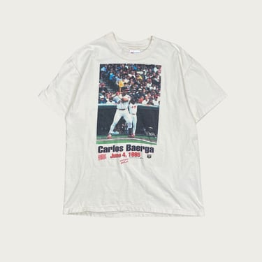 (L) 1995 Carlos Baerga Baseball Portrait Tee