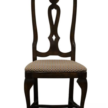 HENREDON FURNITURE Solid Walnut Country French Provincial Dining Side Chair 28-5800 