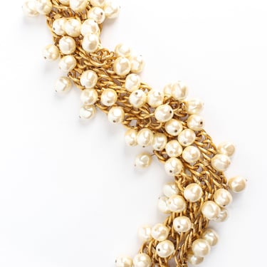 Triple Chain Pearl Collar
