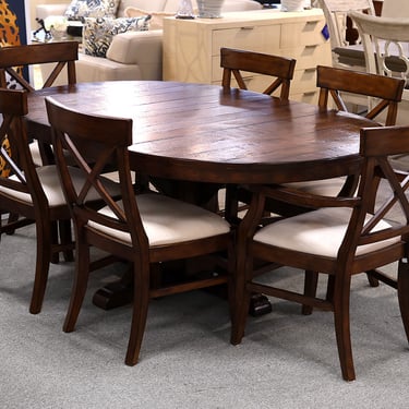 Pottery Barn Dining Table With (6) Chairs