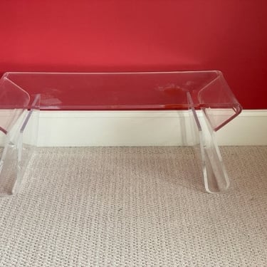 Lucite Clear Magazine Rack Coffee Table SB183-27