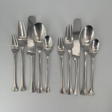 Vintage Dansk THISTLE 1960s 5-Piece Table Place Setting Jens Quistgaard IHQ JHQ Made France French Mid-Century Danish Modern Flatware 
