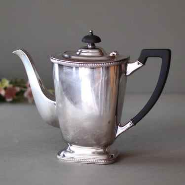 Antique Silver Plated Teapot  Sheffield Art Deco  Teapot  Home  Decor 