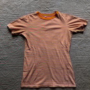 60s Striped Cotton Tee Small Medium 