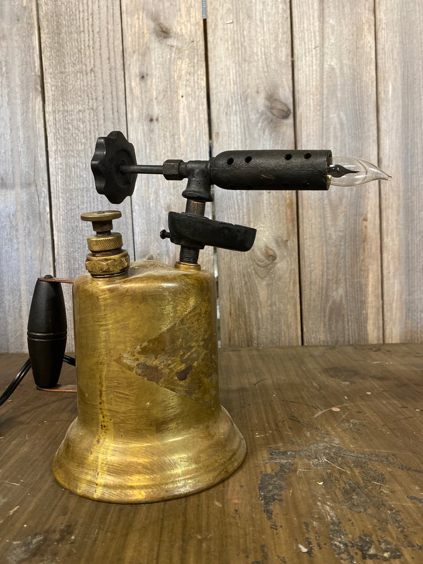 Neat Vintage Welding Torch Lamp Earthwise Architectual Salvage