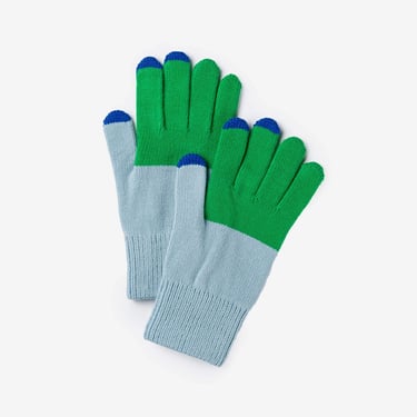 Knit Touchscreen Gloves in Kelly Stone Blue