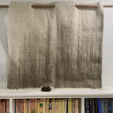 Handwoven Wool Tapestry -Earthy ,Textural, Timeless