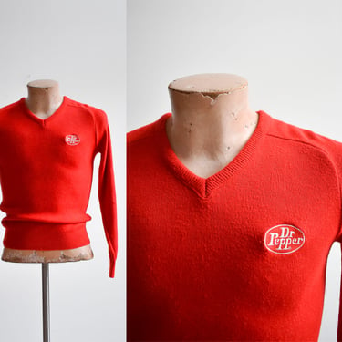 1970s Red Dr Pepper Sweater 