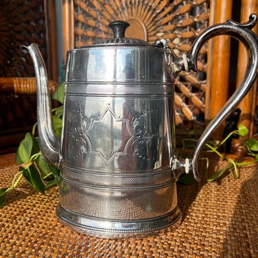 Sheffile Hammered Silver Teapot 