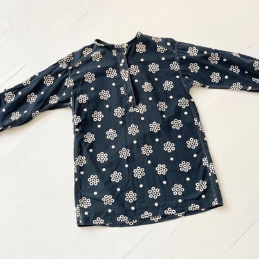 Vintage Marimekko Navy Printed Shirt 
