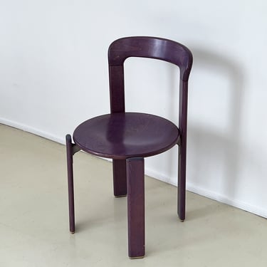 1970s Purple Bruno Rey 'Rey' Stacking Chairs