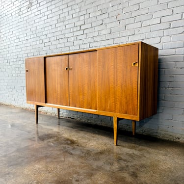 Tall Teak Credenza or Sideboard by Brande Møbelindustri