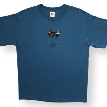 Vintage 90s Telluride Colorado “Off The Beaten Path” Single Stitch Destination/Souvenir Style T-Shirt Size Large 