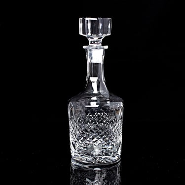 Vintage Crystal Glass Decanter With Stopper Elegant Cut Design For Spirits & Liquor 