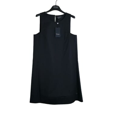 TWINSET Simona Barbieri Black Shift Dress Halter Top Spring Streetwear EU44/US8 
