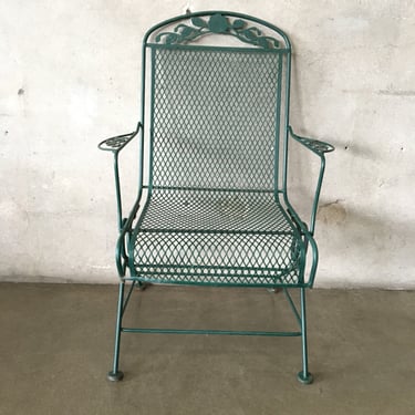 Salterini Style Iron Spring Patio Chair - 5