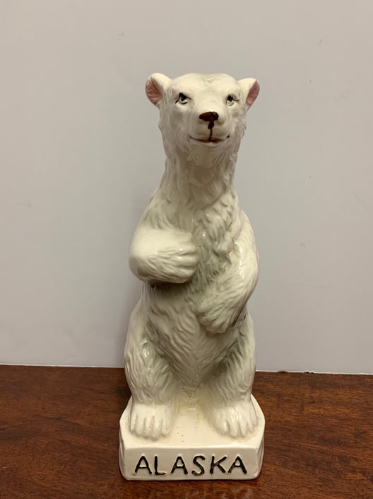 Vintage Polar Bear Statue 