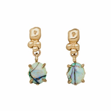 Petite Ore Opal Bronze Earring