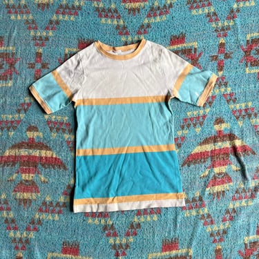 Vintage 1970s Striped Short Sleeve Shirt 