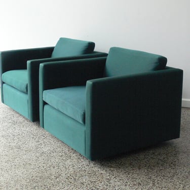 Charles Pfister Lounge Chairs for Knoll (Set of 2) 