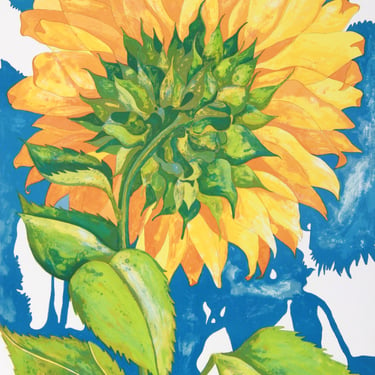 Sunflower No 1 by Richard Karwoski Lithograph 1980 