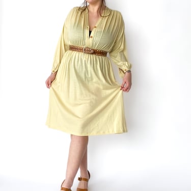 1970s Missoni Pale Yellow Dress, sz. S-2XL