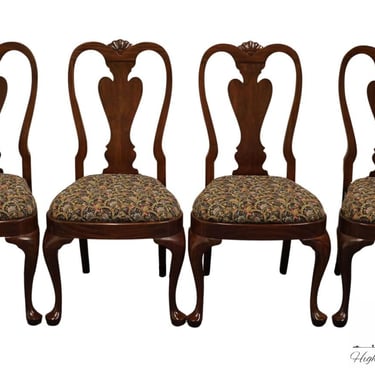 Set of 4 HARDEN FURNITURE Solid Cherry Traditional Style Dining Side Chairs 