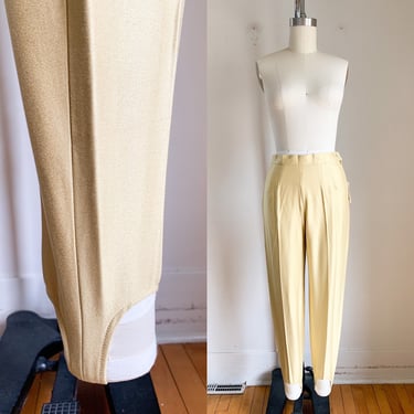 Vintage deadstock 1980s Vonte Nom Gold Stirrup Pants / 25" waist / NWT 