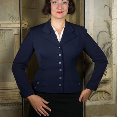 Vintage 1950s BUCK SKEIN Rayon Gabardine Ricky Jacket ~ | Sparrows
