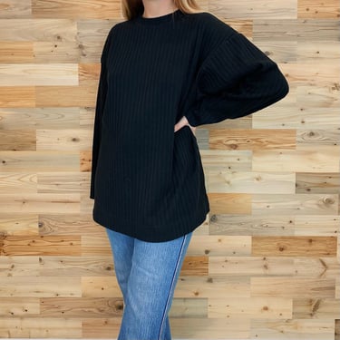 Express Tricot 90's Minimalist Oversized Ribbed Top 