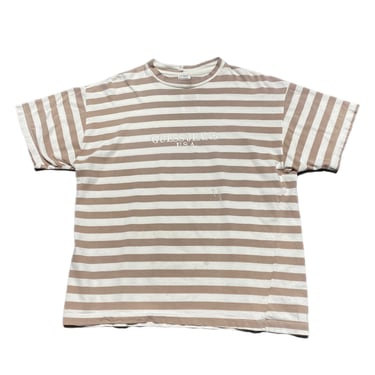 (L) Striped Muted Pink Guess T-Shirt 070322 RK