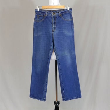 80s Men's Jeans - 29" waist - Faded Distressed Blue Denim Pants - Private Club - Vintage 1980s - 29" length 