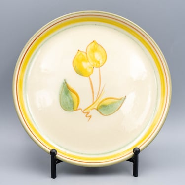 Winfield Yellow Lily Salad Plate | Vintage California Pottery 
